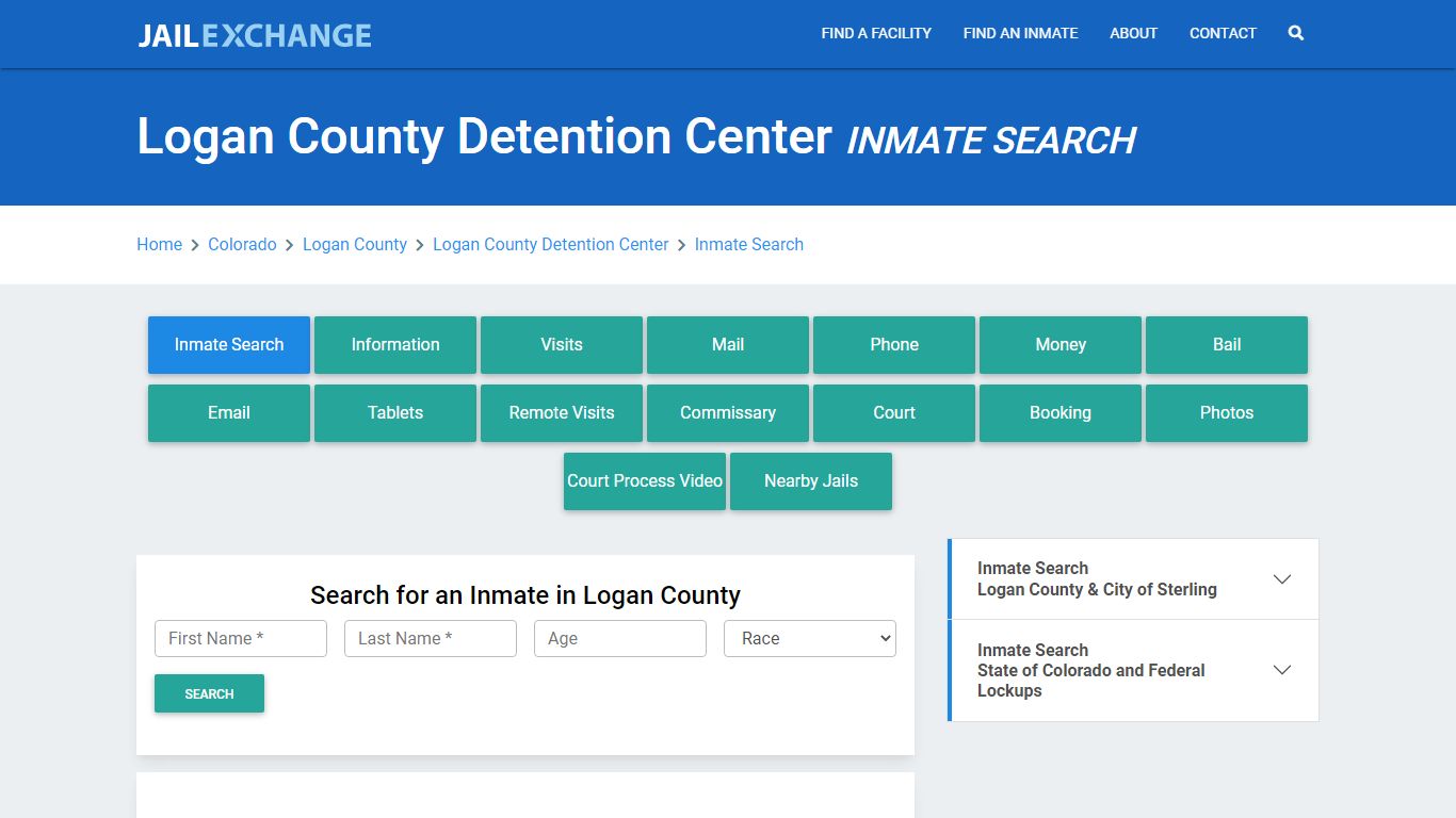 Logan County Detention Center Inmate Search - Jail Exchange