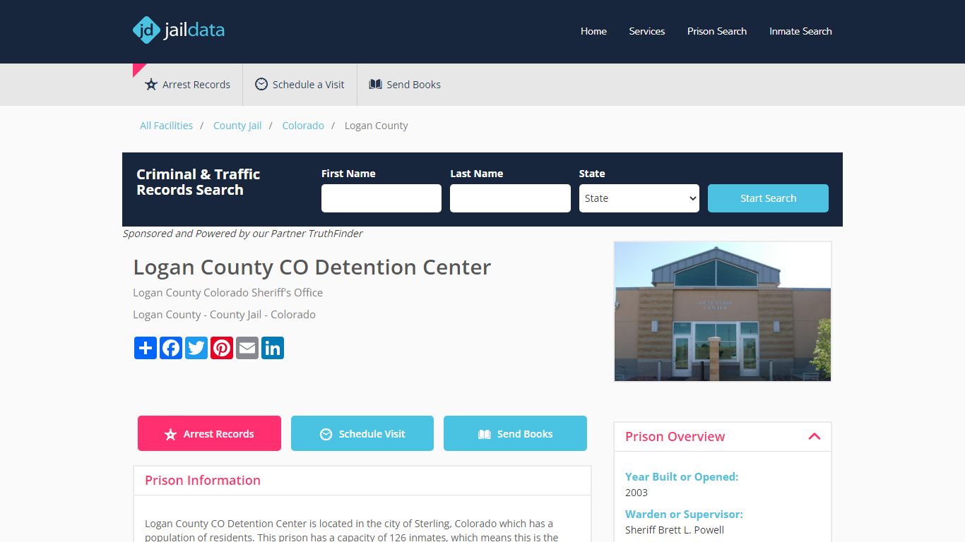 Logan County CO Detention Center Inmate Search and Prisoner Info ...